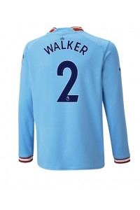 Fotbalové Dres Manchester City Kyle Walker #2 Domácí Oblečení 2022-23 Dlouhý Rukáv